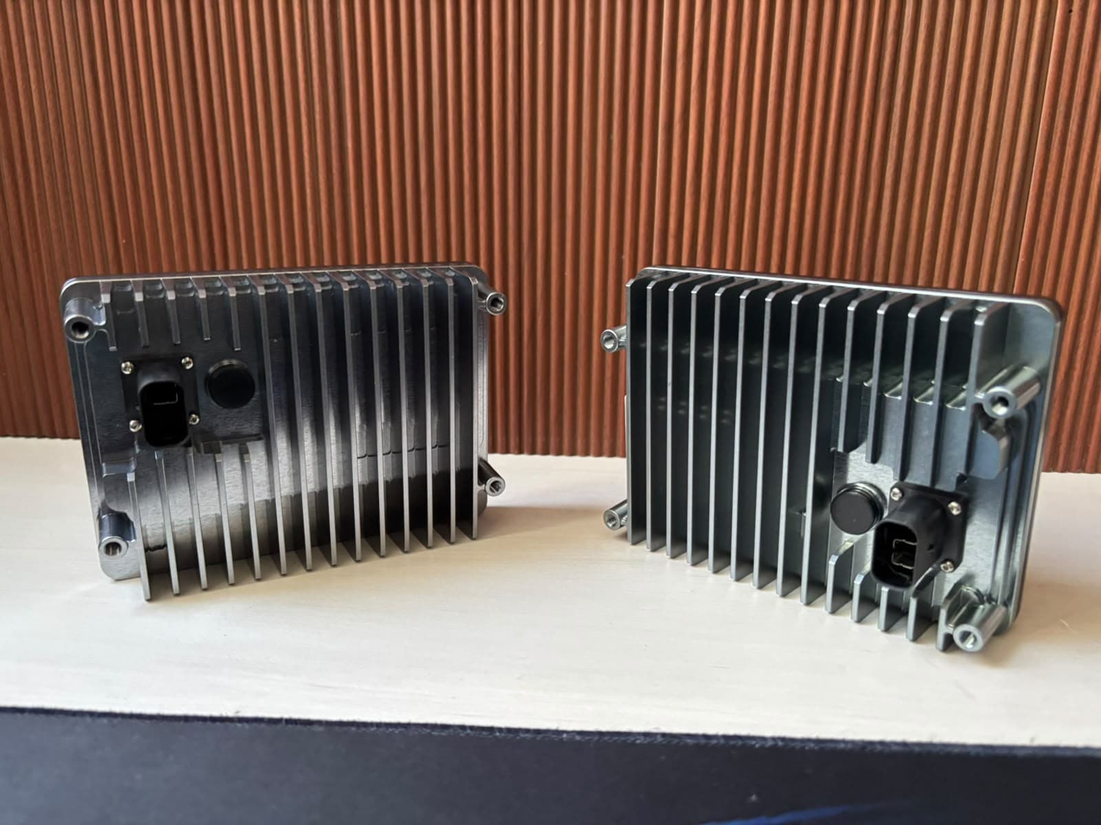 NT-Prime radar unit, rear heatsink and connector view