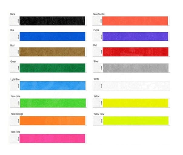 RFID paper wristband, model NWS-RT 09